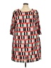 Triste Graphic Red Casual Dress Size 3X - photo 1