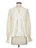 Unbranded 100% Polyester Ivory Long Sleeve Blouse Size M - photo 1