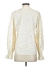 Unbranded 100% Polyester Ivory Long Sleeve Blouse Size M - photo 2
