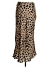 Réalisation 100% Silk Animal Print Tan Silk Skirt Size XXS - photo 2