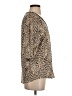 Chico's 100% Linen Animal Print Tan 3/4 Sleeve Blouse Size S - photo 4