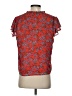 CeCe 100% Polyester Red Short Sleeve Blouse Size S - photo 2
