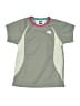 The North Face 100% Polyester Color Block Solid Gray Active T-Shirt Size 14 - 16 - photo 1