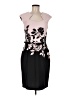 Connected Apparel Graphic Black Cocktail Dress Size 8 - photo 1