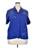 DressBarn Stars Blue Short Sleeve Blouse Size 22 - photo 1