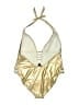 CCX by City Chic Metallic Gold One Piece Swimsuit Size L - photo 2