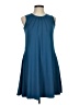 Unbranded Solid Blue Casual Dress Size M - photo 1