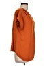 INC International Concepts 100% Polyester Orange Short Sleeve Blouse Size L - photo 4