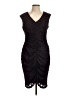 Connected Apparel Chevron-herringbone Black Cocktail Dress Size 12 - photo 1