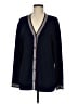 St. John Sport Stripes Blue Wool Cardigan Size Med (2) - photo 1