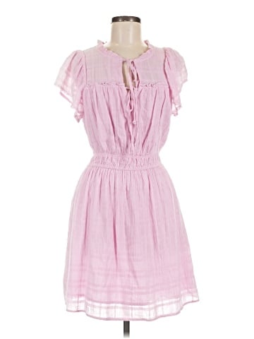 Self Contrast Casual Dress (view 1)