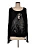 Lauren Moshi 100% Rayon Graphic Black Pullover Sweater Size M - photo 1