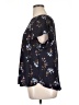 PREMISE 100% Polyester Floral Black Short Sleeve Blouse Size 1X - photo 5