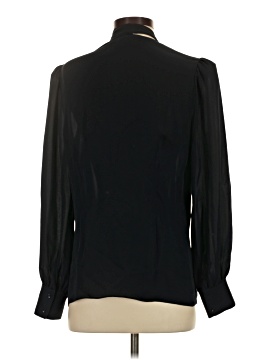Elie Tahari Long Sleeve Silk Top (view 2)