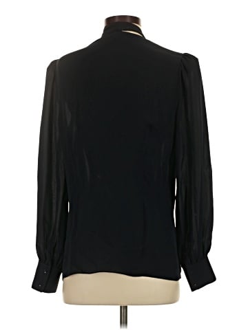 Elie Tahari Long Sleeve Silk Top (view 2)