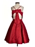 Xscape 100% Polyester Solid Red Cocktail Dress Size 2 - photo 2