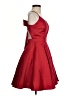 Xscape 100% Polyester Solid Red Cocktail Dress Size 2 - photo 4