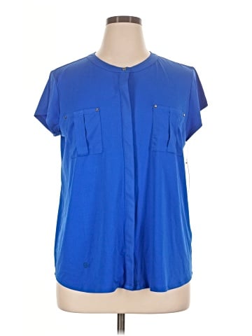 Dana Buchman Short Sleeve Blouse (view 1)