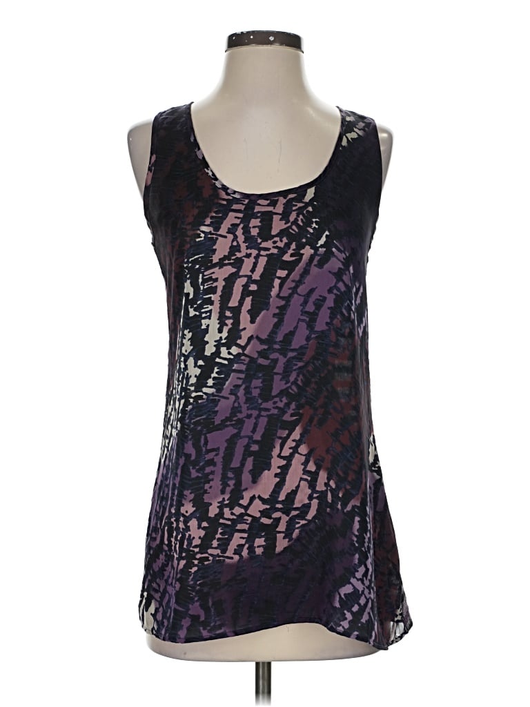 Pre-owned West Kei Tank Top Purple Halter Neckline Tops