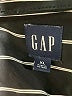 Gap 100% Rayon Stripes Black 3/4 Sleeve Button-Down Shirt Size XL - photo 7