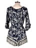 Angie 100% Rayon Paisley Blue Romper Size M - photo 2