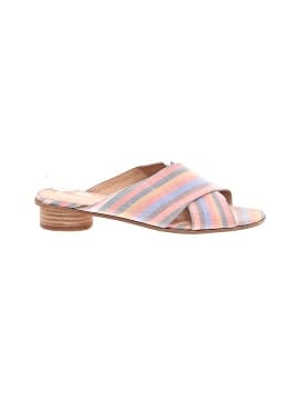 Madewell The Ruthie Crisscross Mule in Rainbow Stripe (view 1)