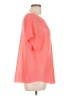 Eileen Fisher 100% Linen Orange Short Sleeve T-Shirt Size L - photo 4