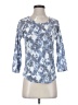 Bobeau Blue 3/4 Sleeve Top Size S - photo 1