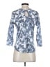 Bobeau Blue 3/4 Sleeve Top Size S - photo 2