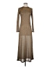 MNG Metallic Brown Casual Dress Size 2 - photo 1