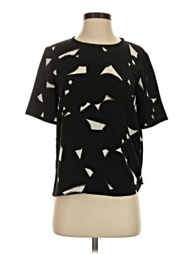 Vince. Short Sleeve Silk Top (view 1)