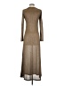 MNG Metallic Brown Casual Dress Size 2 - photo 2