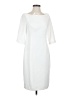 Calvin Klein Solid White Casual Dress Size 4 - photo 1