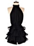 PrettyLittleThing 100% Polyester Black Cocktail Dress Size 4 - photo 1