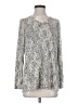 NZT by Nic + Zoe Paisley Gray Pullover Sweater Size S - photo 1