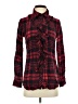 CAbi 100% Rayon Plaid Red Long Sleeve Blouse Size XS - photo 1