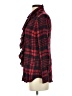 CAbi 100% Rayon Plaid Red Long Sleeve Blouse Size XS - photo 5