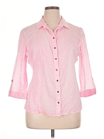 Tahari 3/4 Sleeve Button-Down Shirt (view 1)