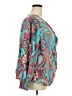 Shein Curve 100% Polyester Paisley Teal Long Sleeve Blouse Size 18 Plus (3) - photo 4