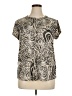 Dana Buchman Paisley Ivory Short Sleeve Blouse Size XL - photo 1