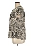 Dana Buchman Paisley Ivory Short Sleeve Blouse Size XL - photo 5
