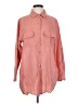Onia Pink 3/4 Sleeve Button-Down Shirt Size S - photo 1