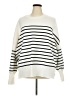 Lillusory Stripes White Pullover Sweater Size XXL - photo 1
