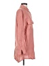 Onia Pink 3/4 Sleeve Button-Down Shirt Size S - photo 4
