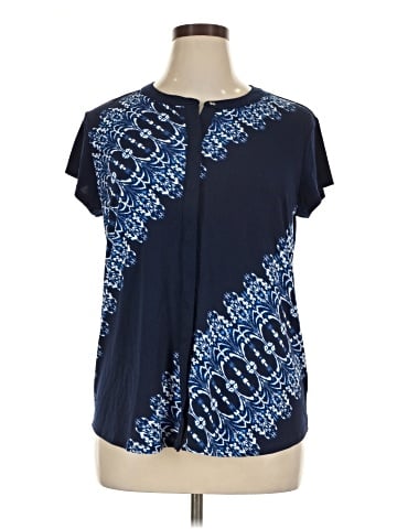 Dana Buchman Short Sleeve Blouse (view 1)