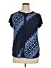 Dana Buchman Blue Short Sleeve Blouse Size XL - photo 1