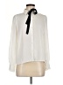 Zara 100% Polyester Ivory Long Sleeve Blouse Size XS - photo 1