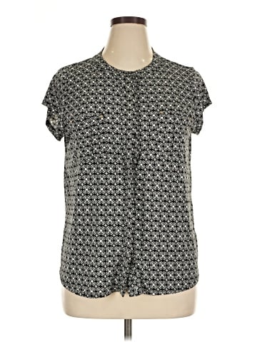 Dana Buchman Short Sleeve Blouse (view 1)