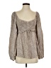 Unbranded Brown Long Sleeve Blouse Size S - photo 1
