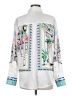 Unbranded 100% Polyester Print White Long Sleeve Blouse Size M - photo 2